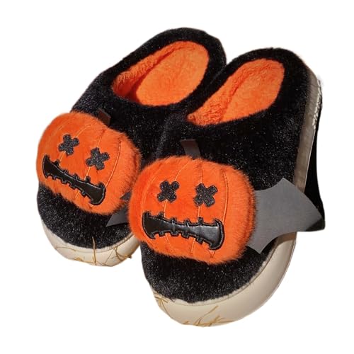 Kawaii Pumpkin Slipper Weird Shoes Halloween Slippers Ghost Slippers Memory Foam Slippers for Women Men