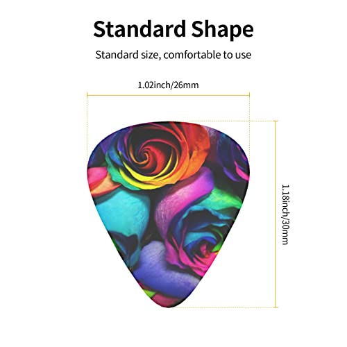Rainbow Rose Lot de 3 médiators en celluloïd coloré pour guitare basse, amateurs de musique, guitare, électrique, acoustique 0,46 mm, 0,71 mm, 0,96 mm - Les Beatles, Paul McCartney, John Lennon, RIngo Starr, George Harrison Rainbow Rose Lot de 3 médiators en celluloïd coloré pour guitare basse, amateurs de musique, guitare, électrique, acoustique 0,46 mm, 0,71 mm, 0,96 mm – Image 5