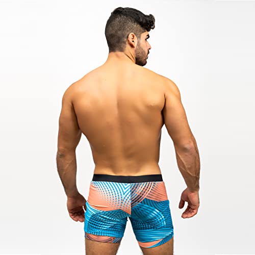 Taddlee Men Swimwear Swimsuits Flower Print Surf Board Boxer Shorts Trunks Long Multicoloured
