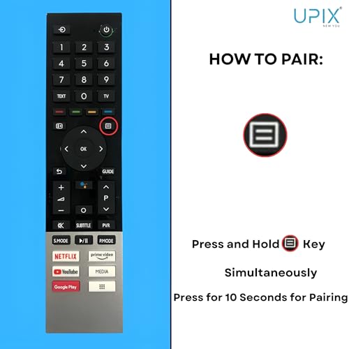 Image of Upix Compatible Toshiba Smart TV LCD /LED Remote No. 1231 | CT-95024 | with Voice | Netflix & Prime Video Function | Exactly Same Remote Will Only Work | Pairing is Required