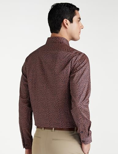 Image of Van Heusen Formal Printed Shirt for Men| Premium Cotton| Full Sleeves| Slim Fit |Breathable Fabric