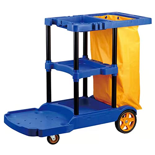 icVantA Multipurpose Cleaning Sundries Trolley Customer Service Cleaning Tool Collection Cart Wheel Style Plastic Cleaning Car,