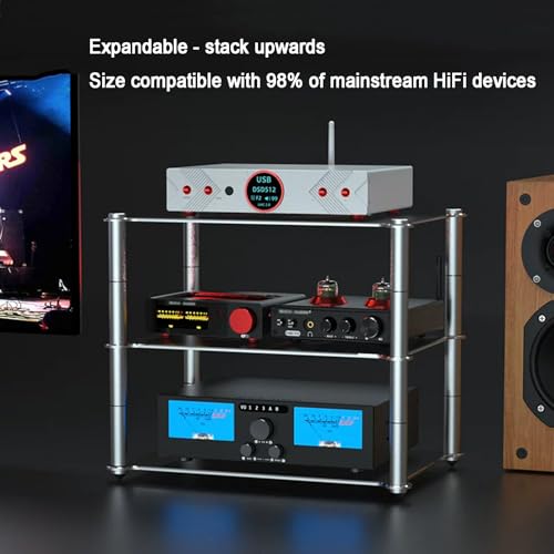 Étagère tour audio HiFi ventilée anti-surchauffe pour lecteur CD