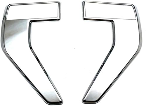 Cubierta de ventilación lateral del guardabarros delantero del automóvil, compatible con Ford F150 F-150 2021-2022, fibra de carbono ABS negra,