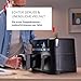 Tefal Dual Easy Fry Heißluftfritteuse, 8,3 L Air Fryer, zwei spülmaschinenfeste Körbe, 7-in-1, 6-8 Portionen, 15 Jahre Reparierbarkeit, energiesparend, schwarz, EY9018