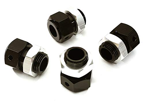 Integy RC Upgrades for Losi, Billet Machined Wheel Adapter 24mm Hex (4) for 1/5 Desert Buggy XL-E & 2.0