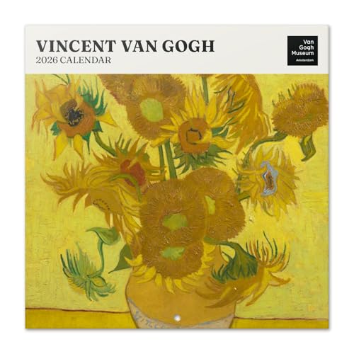 Official Van Gogh Wall Calendar 2026 12" x 12" FSC® Plastic Free - Starts Week On Sunday | Family Planner Art Calendar 2026