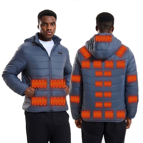 Heated Jacket for Men 27 Heating Zones and 3 Levels Coat with Pocket - image 1