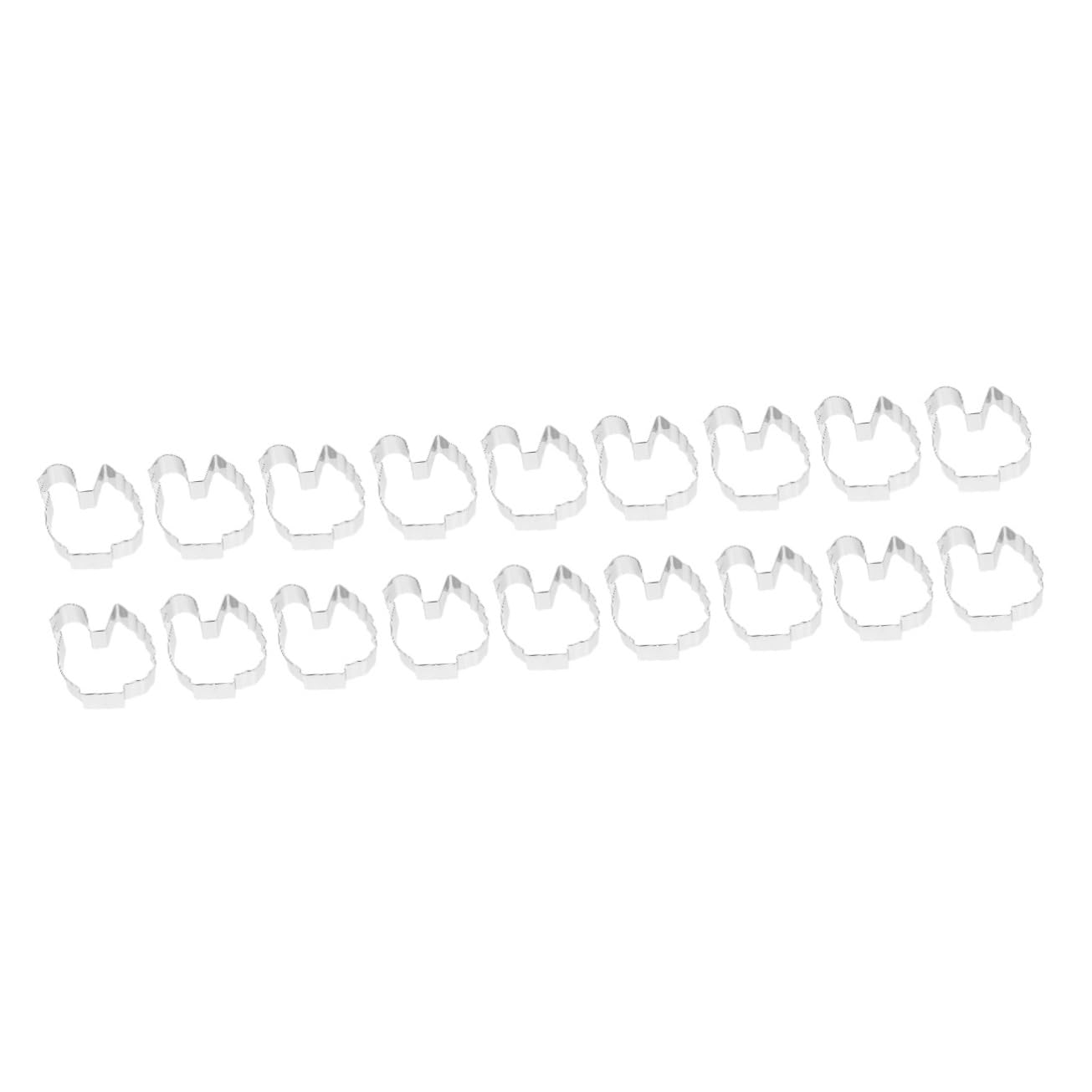 Ciieeo 18pezzi Biscuit Cutters Acciaio Inossidabile Forma Di Gallina Di Stampi Per Biscotti Creativi Per Decorazioni Di Torte e Cucina Per Amanti Della