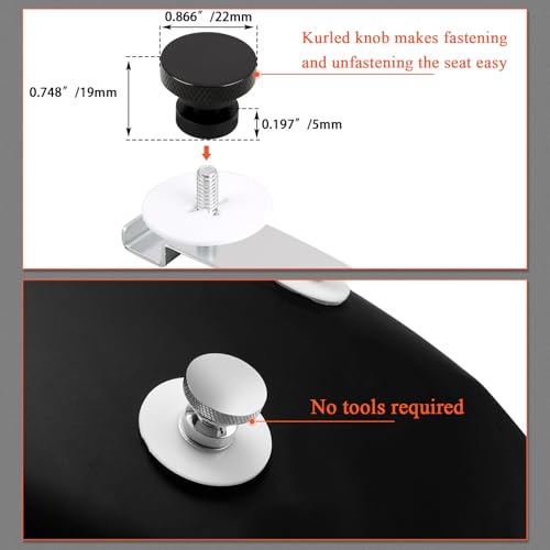 Image of FOVPLUE Rear Fender Studplate with 1 /4-20 Thread Seat Mount Nut Assy for Harley Touring Softail 1999-2024,for CVO Road Glide Road King Electra Glide Street Glide Fat Bob Fat Boy Low Rider Street Bob