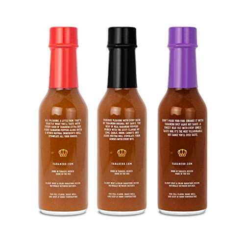 Tabañero Fiesta 3-Flavor Hot Sauce Variety Pack, 5oz. Bottles (Tri-Pack)