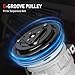 HYR Automotive Air Conditioning Compressor AC Compressor with Clutch Compatible with Acura MDX 2007-2013, ZDX 2010-2013, 3.7L & Honda Odyssey 08-17, Pilot 08-15, Ridgeline 09-14, 3.5L, 6 grooves