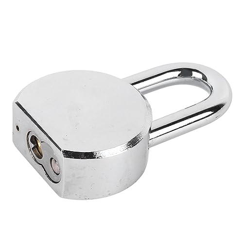 Cadeado de Segurança, Cadeado Com Chave de Alta Dureza, Resistente, Cromado, 65mm, Manilha, Cilindro