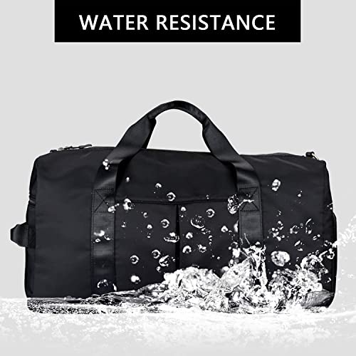 Bolsa esportiva para academia – Bolsa esportiva de viagem impermeável com bolso molhado e compartime