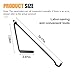 Tuxihapp Car Tire Wheel Scissor Jack Handle, Metal Hand Crank Handle Replacement, Labor-Saving Wheel Quick Lift Lug Handles Wrench, Universal Automotive Repair Tool for Cars, Trucks, SUVs (Black)