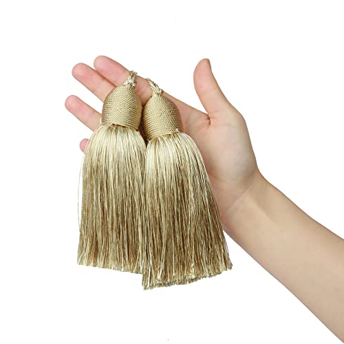 Fenghuangwu 2Pcs Key Tassel with Loop DIY Handmade Craft Accessories by fenghuangwu - Used condition - US$11.63
