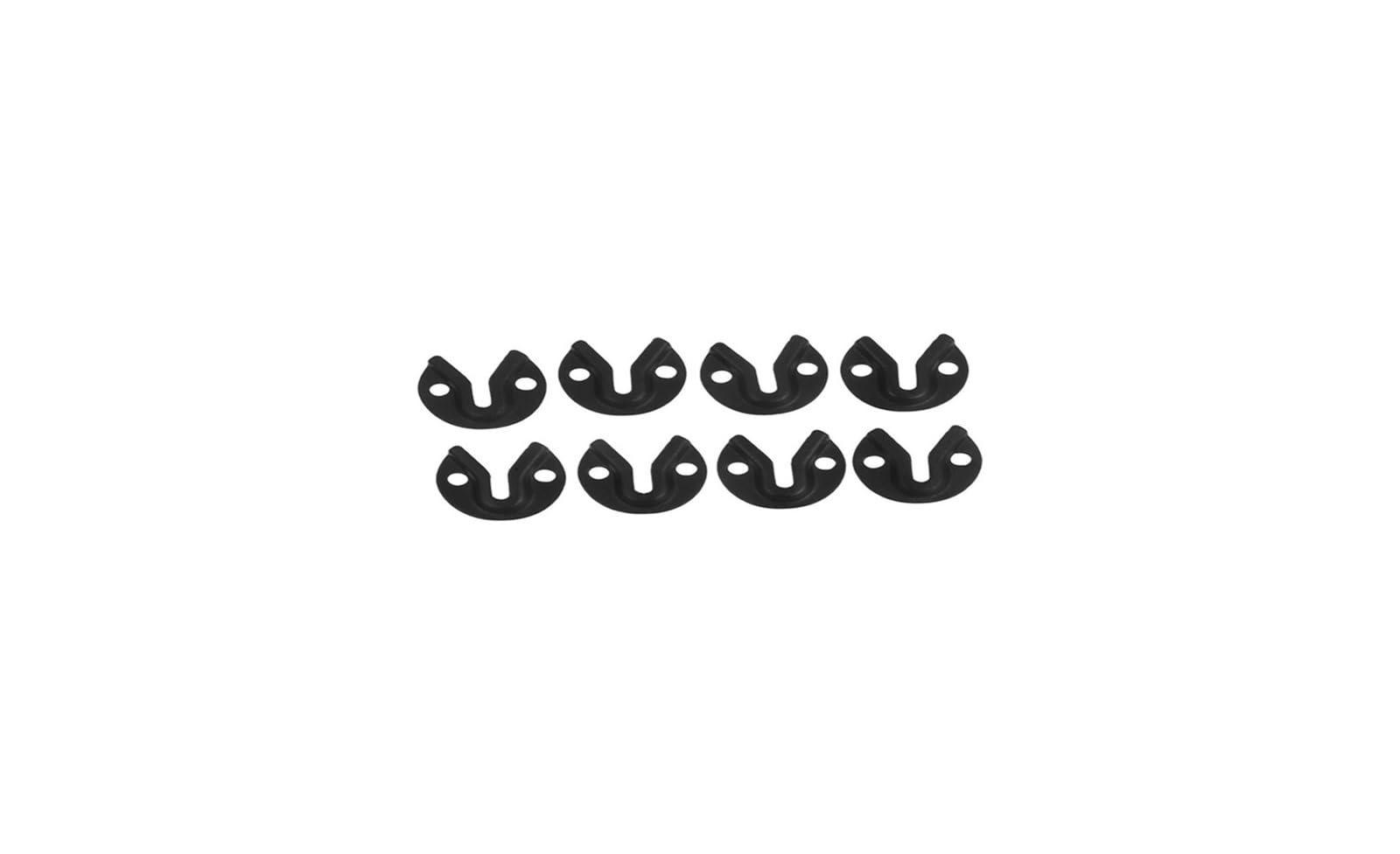 FGJsfhrDTU Picture Hanging Hooks, Keyhole Hangers 8 pcs Black 3.20x3.20x0.10 cm