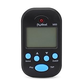 Dilwe M50 Mini Métronome Numérique LCD pour Instruments de musique Noir - Les Beatles, Paul McCartney, John Lennon, RIngo Starr, George Harrison