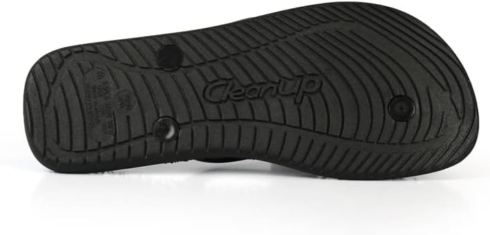 Miniatura 11 de CLEANUP Chanclas Flat Essence Black Exfoliante, masajista y relajante Sandalias de tanga cómodas y ligeras Fibras 100% veganas reciclables