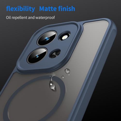 Image of Compatible with Xiaomi Poco C85 5G Case Cover,Compatible with MagSafe,Anti-Fall,Compatible with REDMI 15C (173mm) 2508CRN2BC 2508CRN2BG 25062RN2DE Cell Protective Phone Case Blue