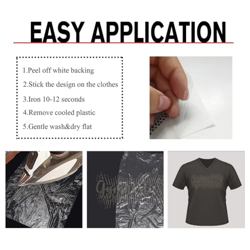Diamantes de imitación termoadhesivos para reparar y decorar ropa 6