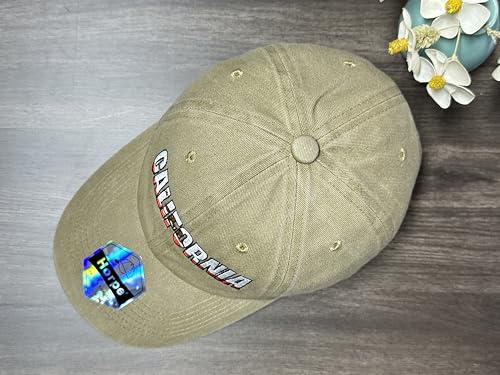 Image of California Bear Republic Baseball Cap for Men and Women, Adjustable Embroidered Dad Hat