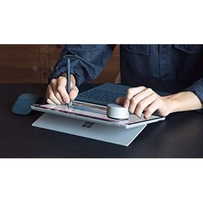 Microsoft Official Surface Pen - 4096 Pressure Sensitivity, Tail Eraser, Barrel Button, Compatible With Pro 5, Pro 6, Go, Book, Studio, Laptop, Bluetooth 4.0 - Platinum