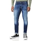 Fünf Taschen Stil Pepe Jeans Herren Finsbury Jeans, Blau (Denim-dn8), 33W / 34L EU
