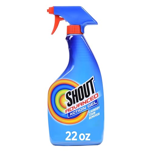 Shout Advanced Laundry Stain Remover Gel for Clothes Laundry, Breaks down stubborn, dried-in, and...