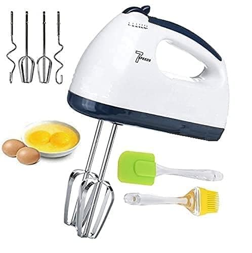 PATIDAR VILLA 260 Watt Hand Blender Mixer Electric Egg Beater For Cake Making and Beater For Whipping Cream Beater For Mix Cream Beater For Kitchen With 7 Speed with spatula and oil brush (B0DGDDZNDD) Amazon Price History, Amazon Price Tracker
