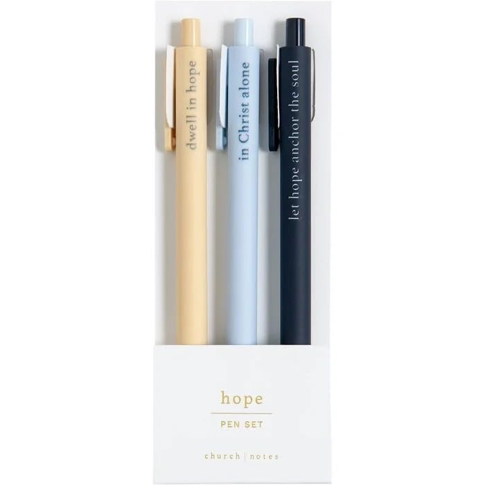 Stylos d'étude de la Bible lot de 3 l'idée cadeau chrétien