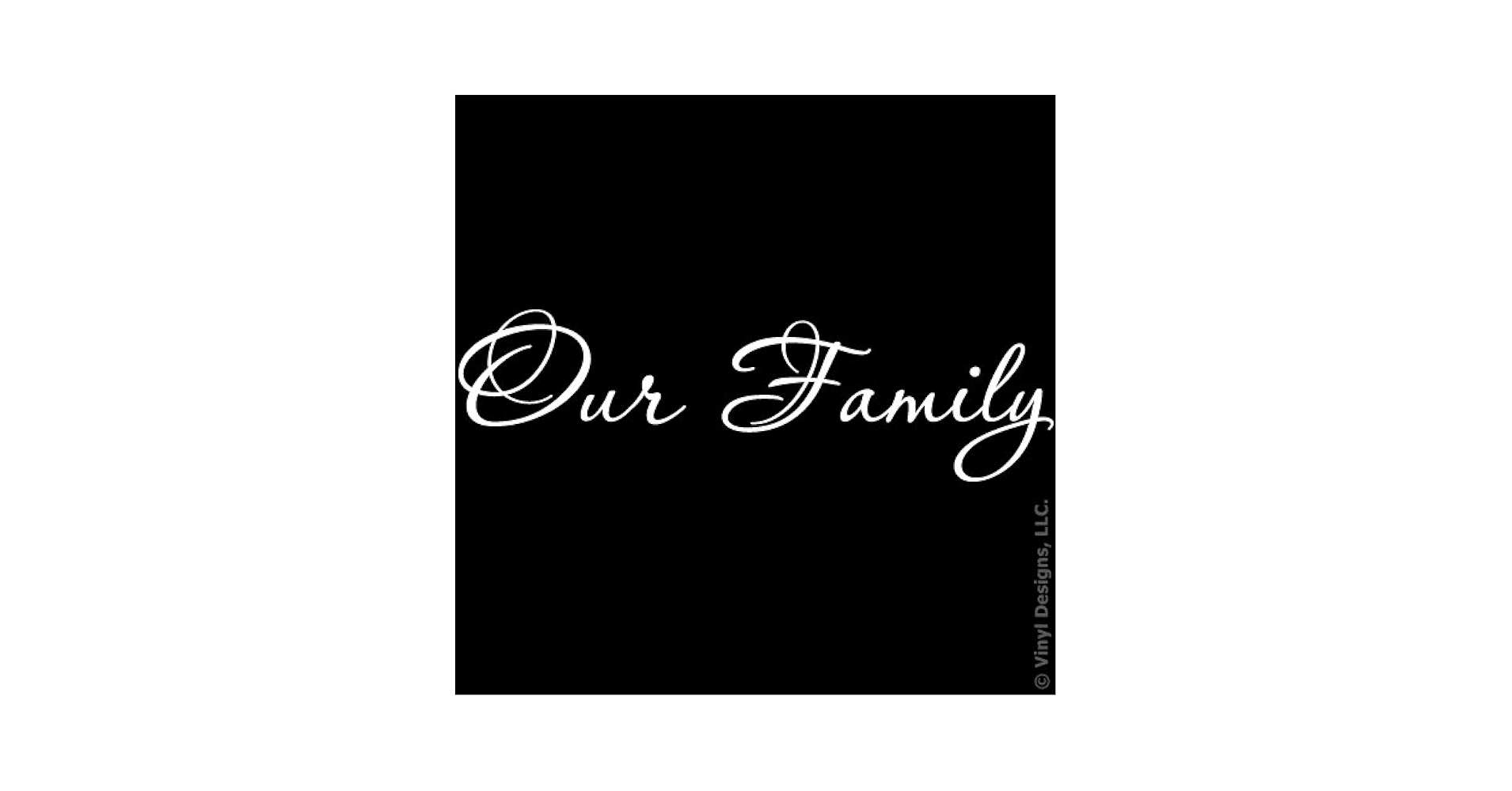 Personalised Family Wall Quote, Wall Art Sticker, Modern Decal, Vinyl