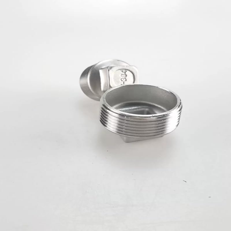 Stal nierdzewna 304BSPMęska zaślepka 1/4 "1 cm 1/2 3/4 "2.5 cm 3.17 cm 3.8 cm Wtyczka z łbem kwadratowym BSP Gwint Zaślepki do rur i akcesoria (5PCS_DN32)
