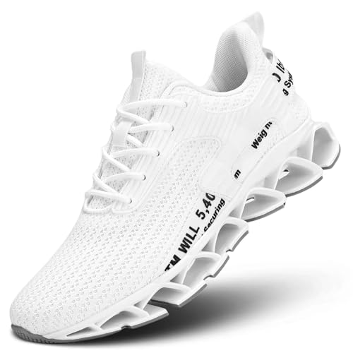 Image of Vooncosir Men's Fashion Sneakers Breathable Mesh Running Shoes Blade Non Slip Soft Sole Casual Athletic Walking Shoes