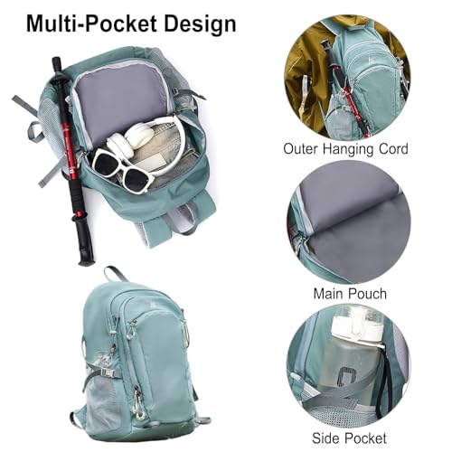 Mochila de senderismo 23L resistente de nylon para camping miniatura 4