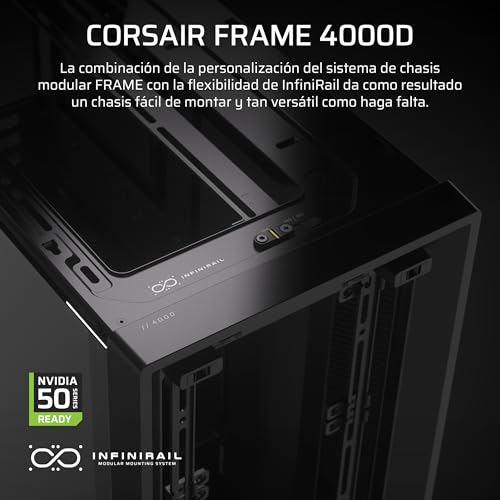 Caja modular mid-tower ATX negra CORSAIR 4000D Gigabyte Project Stealth 2