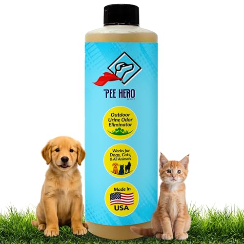Image of Pee Hero Dog Turf Cleaner for Pet Urine Outdoor 16 oz Concentrate (Makes 2 Gallons Solution) | Pet Urine Odor Eliminator Concentrate| Turf Deodorizer for Pet Urine