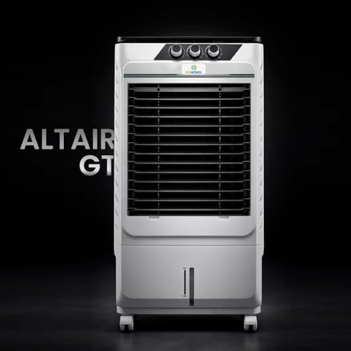 Image of ALTAIR GT 100 L Desert Tower Personal Air Cooler for Room, Hall, Office - Premium High-Performance Cooling, Honeycomb Pads, Energy Efficient Motor - 1 Year Warranty