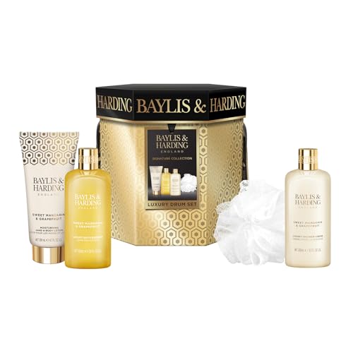 Baylis & Harding Sweet Mandarin & Grapefruit Luxury Drum Gift Set - Vegan Friendly (Pack of 1)