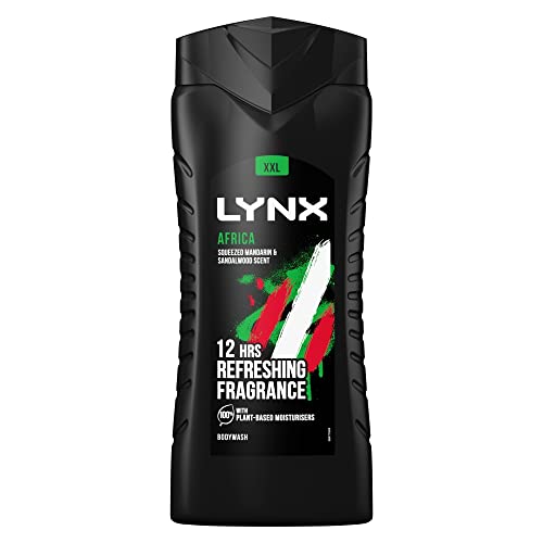 Lynx Africa Shower Gel, 400ml, 400 ml (Pack of 1)