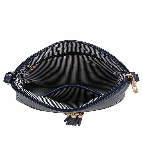 Image of DELUXITY Lightweight Medium Crossbody Bag with Tassel | Lightweight