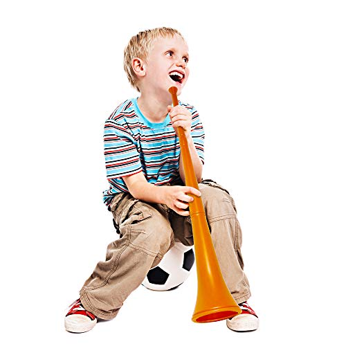 Windy City Novelties Orange World Cup Collapsible Stadium Horn | 28" | Team Spirit Football Sports Fans Supplies Noisemakers Sport Events Air Horn #TOP11