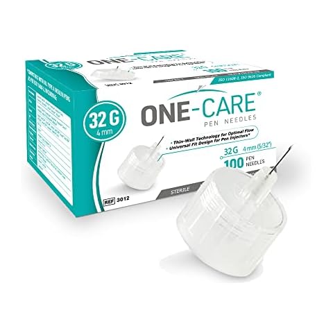 MediVena ONE-CARE Pen Needles 32G x 4 mm (5/32’’) Cover