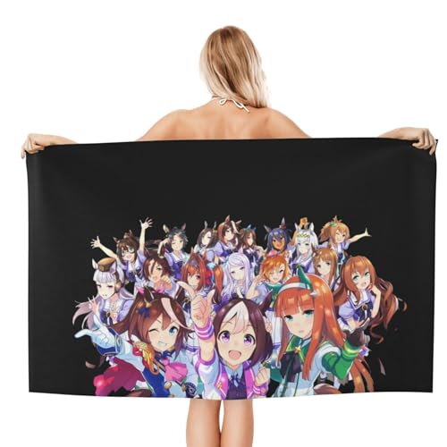 ウマ娘 バスタオル マイクロファイバー 吸水 速乾 耐久性 ホテル仕様 大判 バスタオル 家庭用 業務用 綿100% 高速吸水 ラップタオル ふかふか 抗菌防臭 80x130cm