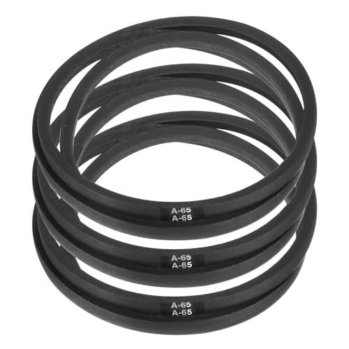 Image of uxcell 3pcs A65 or 4L670 Classic Wrapped Rubber V-Belt, 65 inch(1650mm) Inside Circumference, A Profile V Belt