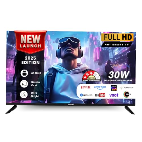 Image of IONSTAR 40 inch HD SMART TV Android (102 cm) 100+ Apps, USB, HDMI, Thunder Speaker, Thin Panel, Voice Control with Radiant Color Engine