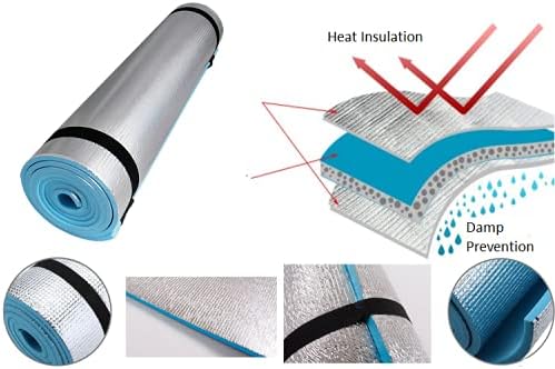 GLOW Adventure Camping Foam Mat, Single Insulated Lightweight Mattress for Hiking Beach Festival Outdoor Activity - Image 4