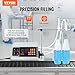 VEVOR Liquid 10-4000ml Filling Capacity, Automatic Filler Bottling Machine Digital Control for Milk, Water, Wine, Beverage, Soy Sauce, Vinegar, Alcohol(Dual Nozzle)