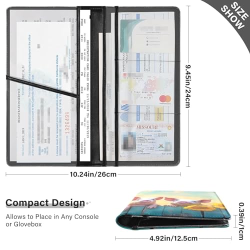 Organizador para auto de cuero PVC miniatura 3