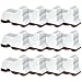 Kigeli 12 Pcs Resin Pot Feet for Outdoor Planters 3 Inch Long 1.5 Inch Tall Flower Handmade Elevator Plant Feet Frost Proof Lifter for 14-20 in Pot(White)